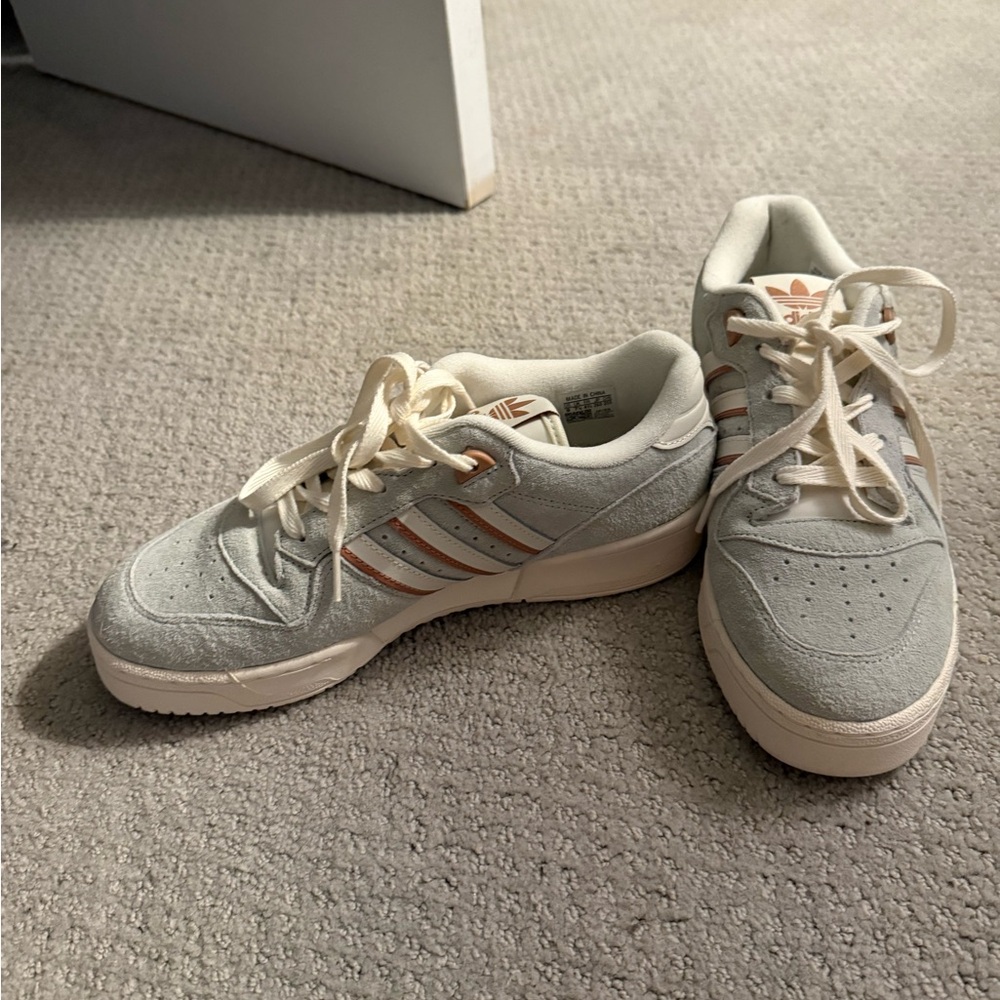 Adidas Gray and Cream Sneakers
